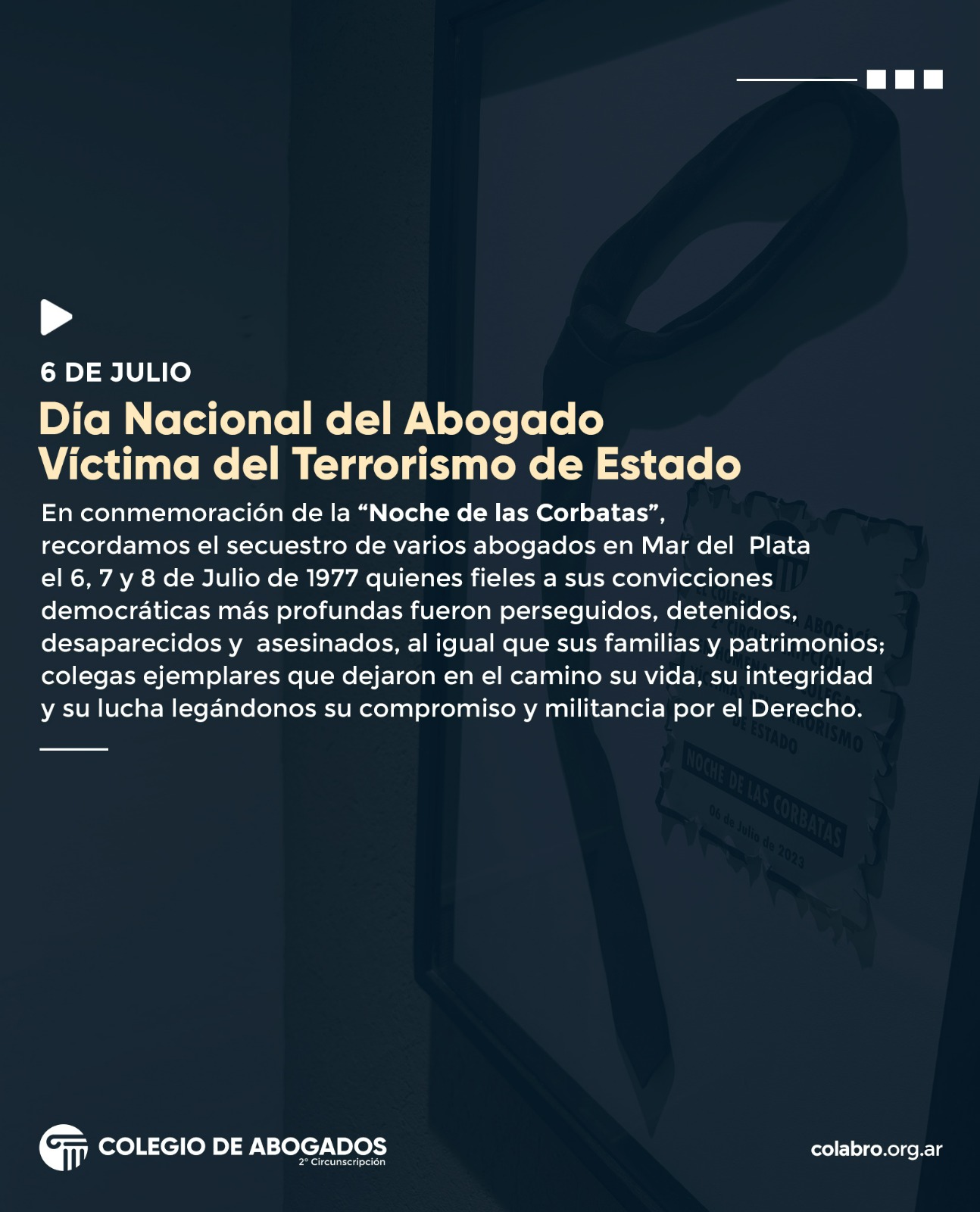 Día Nacional del Abogado Víctima del Terrorismo de Estado
